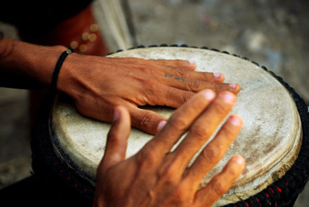 cours de djembe en ligne de Patrice Effoudou